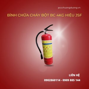 Bình chữa cháy bột BC 4kg JSF - Thiết Bị PCCC Hướng Dương - Công Ty TNHH Tổng Hợp Hướng Dương